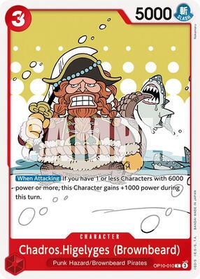 Chadros.Higelyges (Brownbeard) card from Royal Blood