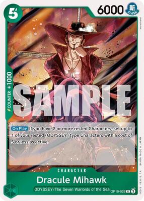 Dracule Mihawk card from Royal Blood