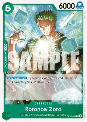 Roronoa Zoro (038) card from Royal Blood
