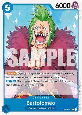 Bartolomeo card from Royal Blood