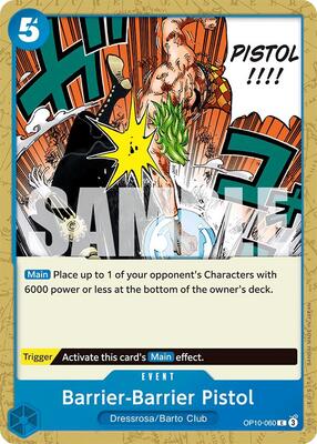 Barrier-Barrier Pistol card from Royal Blood
