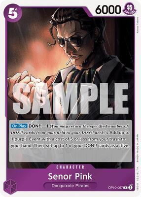 Senor Pink card from Royal Blood