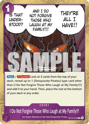 I Do Not Forgive Those Who Laugh at My Family!!! card from Royal Blood