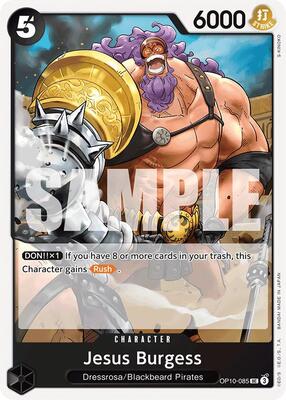 Jesus Burgess card from Royal Blood