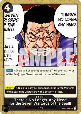 There's No Longer Any Need for the Seven Warlords of the Sea!!! card from Royal Blood