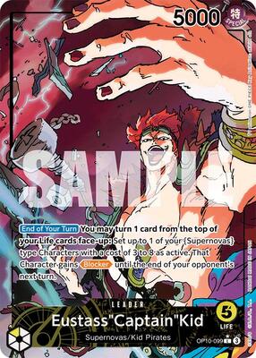 Eustass"Captain"Kid (099) (Parallel) card from Royal Blood