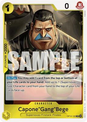 Capone"Gang"Bege card from Royal Blood
