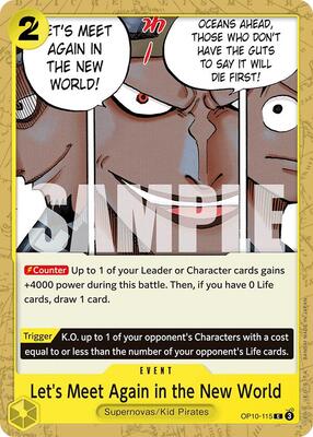 Let's Meet Again in the New World card from Royal Blood