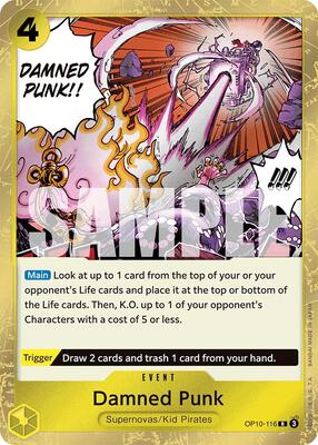 Damned Punk card from Royal Blood