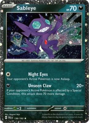 Sableye (Cosmos Holo) card from Miscellaneous Cards & Products