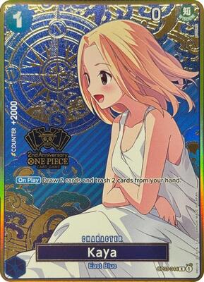 Kaya (One Piece Japanese Version 2nd Anniversary Set) card from One Piece Promotion Cards