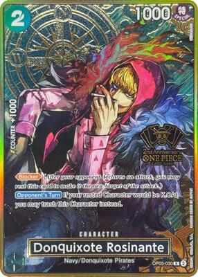 Donquixote Rosinante (One Piece Japanese Version 2nd Anniversary Set) card from One Piece Promotion Cards