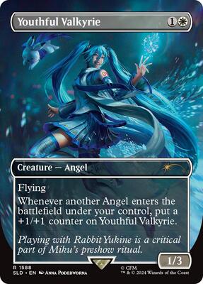 Youthful Valkyrie card from Secret Lair Drop Series