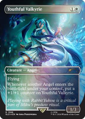 Youthful Valkyrie (Rainbow Foil) card from Secret Lair Drop Series