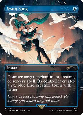 Swan Song (1591) card from Secret Lair Drop Series