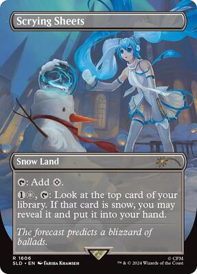 Scrying Sheets card from Secret Lair Drop Series