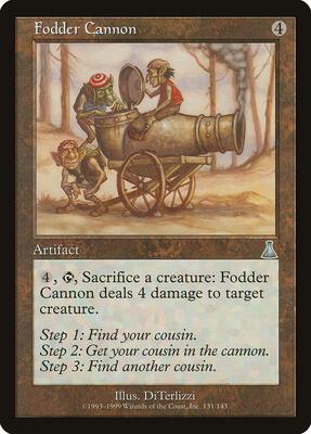 Fodder Cannon card from Urza's Destiny