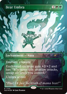 Bear Umbra (Rainbow Foil) card from Secret Lair Drop Series
