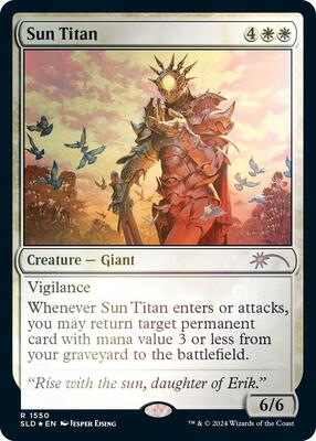 Sun Titan (Rainbow Foil) card from Secret Lair Drop Series