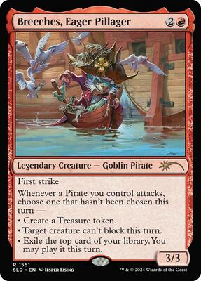 Breeches, Eager Pillager card from Secret Lair Drop Series
