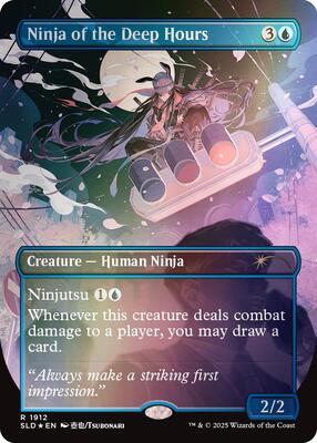 Ninja of the Deep Hours (Rainbow Foil) card from Secret Lair Drop Series