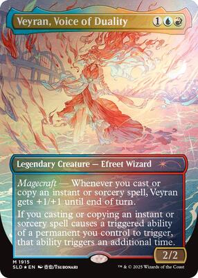 Veyran, Voice of Duality (Rainbow Foil) card from Secret Lair Drop Series