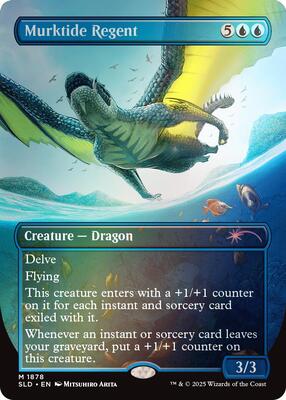 Murktide Regent (Rainbow Foil) card from Secret Lair Drop Series