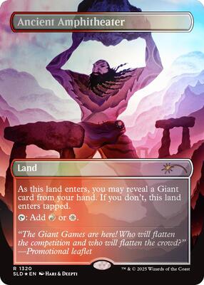 Ancient Amphitheater (Rainbow Foil) card from Secret Lair Drop Series