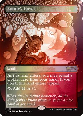 Auntie's Hovel (Rainbow Foil) card from Secret Lair Drop Series