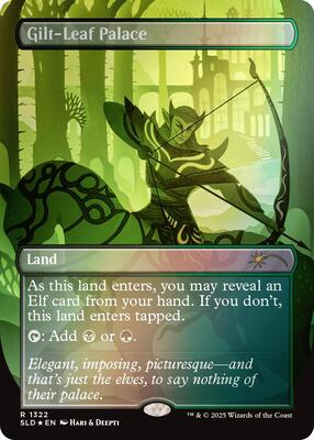 Gilt-Leaf Palace (Rainbow Foil) card from Secret Lair Drop Series