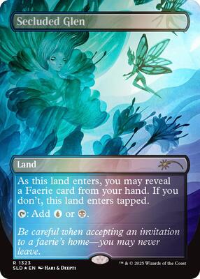 Secluded Glen (Rainbow Foil) card from Secret Lair Drop Series