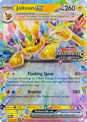 Jolteon ex - 030/131 (Prismatic Evolutions Stamp) card from Miscellaneous Cards & Products