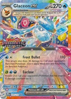 Glaceon ex - 026/131 (Prismatic Evolutions Stamp) card from Miscellaneous Cards & Products