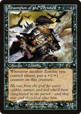 Champion of the Perished (Retro Frame) card from Secret Lair Drop Series