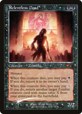Relentless Dead (Retro Frame) card from Secret Lair Drop Series