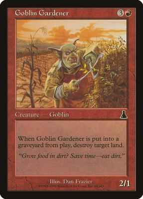 Goblin Gardener card from Urza's Destiny