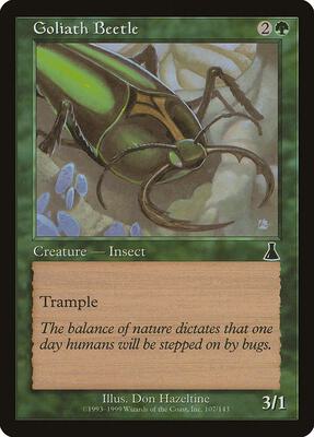 Goliath Beetle card from Urza's Destiny