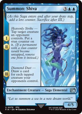 Summon: Shiva card from FINAL FANTASY