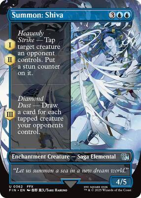 Summon: Shiva (Borderless) card from FINAL FANTASY