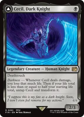 Cecil, Dark Knight card from FINAL FANTASY