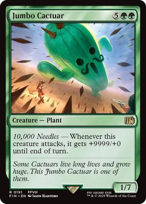 Jumbo Cactuar card from FINAL FANTASY