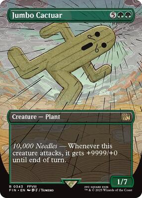 Jumbo Cactuar (Borderless) card from FINAL FANTASY