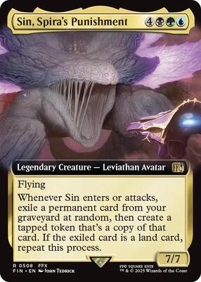 Sin, Spira's Punishment (Extended Art) card from FINAL FANTASY