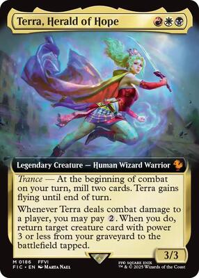 Terra, Herald of Hope (Extended Art) card from Commander: FINAL FANTASY