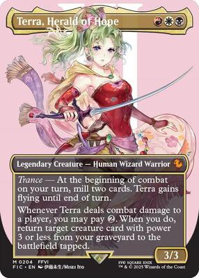 Terra, Herald of Hope (Borderless) card from Commander: FINAL FANTASY