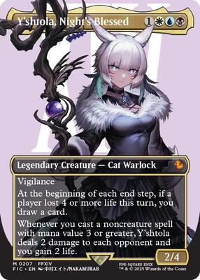 Y'shtola, Night's Blessed (Borderless) card from Commander: FINAL FANTASY