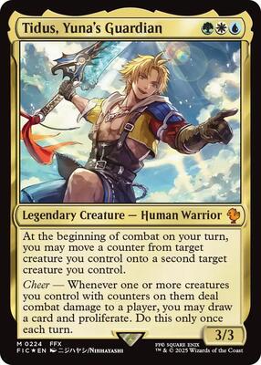Tidus, Yuna's Guardian (Surge Foil) card from Commander: FINAL FANTASY