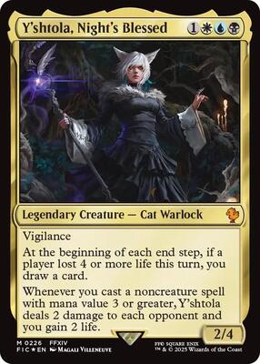 Y'shtola, Night's Blessed (Surge Foil) card from Commander: FINAL FANTASY