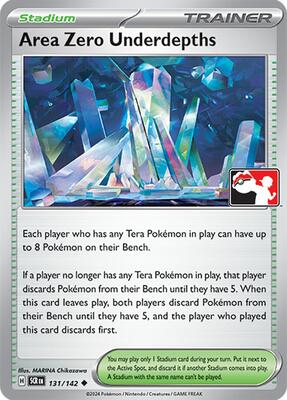 Area Zero Underdepths - 131/142 card from Prize Pack Series Cards