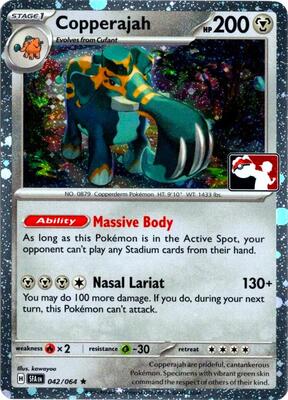 Copperajah - 042/064 (Cosmos Holo) card from Prize Pack Series Cards